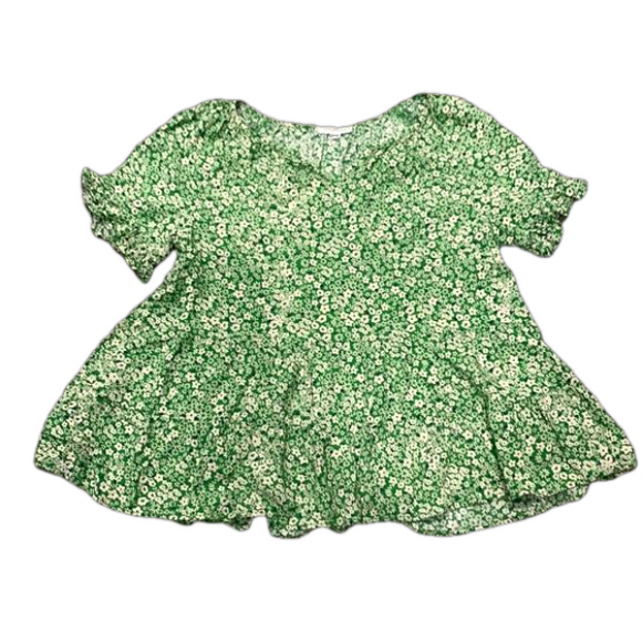 Beach Lunch Lounge Collection XS Green with little flowers - Picture 1 of 5